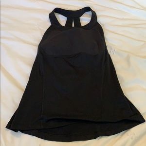 Black Lululemon Tank top Size 6 Built in Bra